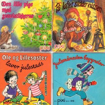 4 PIXI BOOKS DANISH DANSK JUL WEIHNACHTEN CHRISTMAS